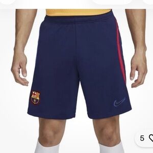 Nike FC Barcelona Dri-Fit Striker Soccer Shorts Men’s Sz: small NWT